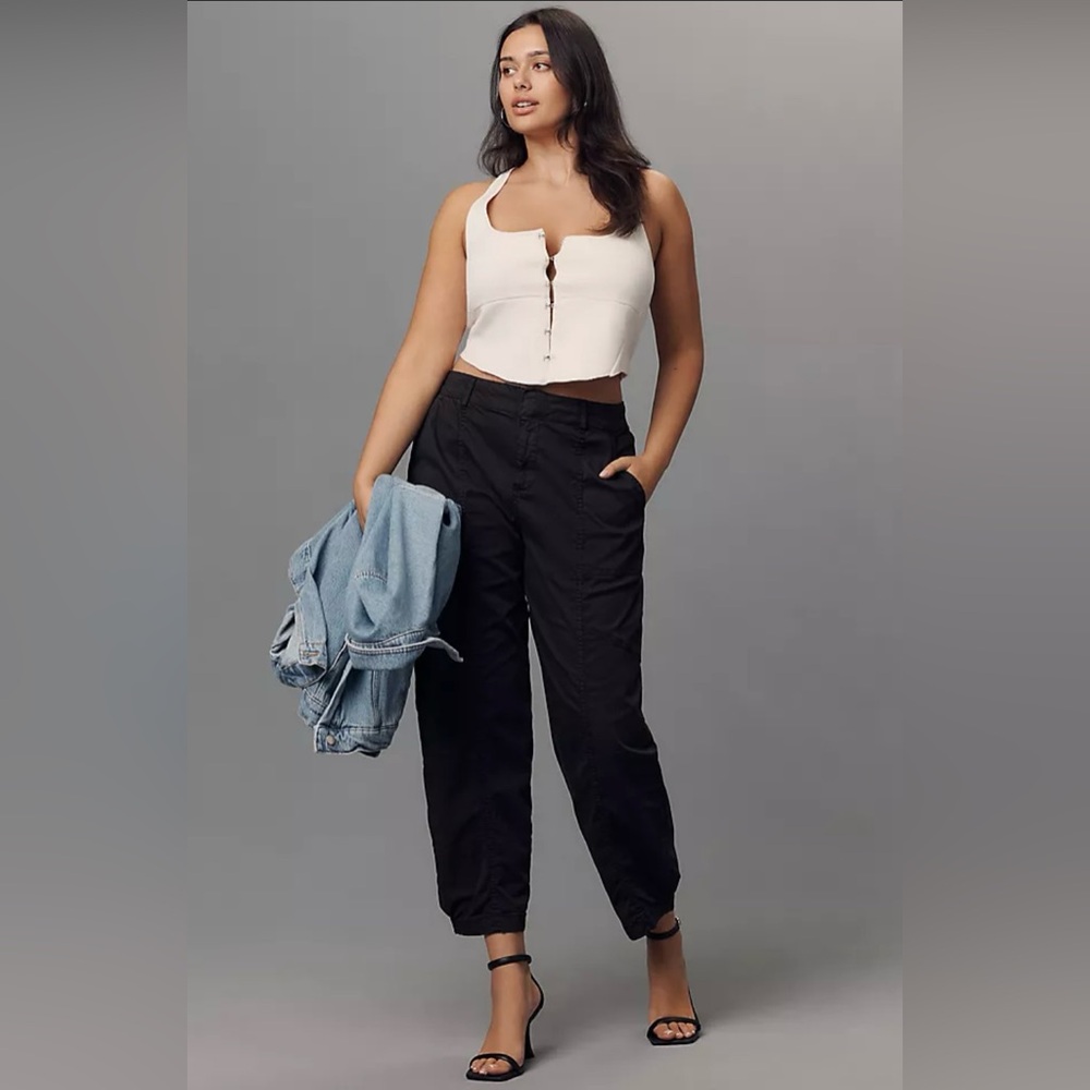SOLD SANCTUARY Classic Black Stylish Casual Chic Elastic Waist Athleisure Pant